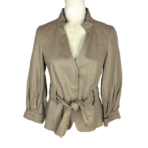 Zara tan belted blazer